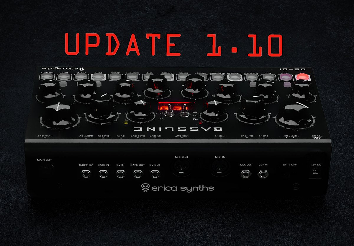 Bassline DB-01 Firmware 1.10 | Elektron Distribution Group