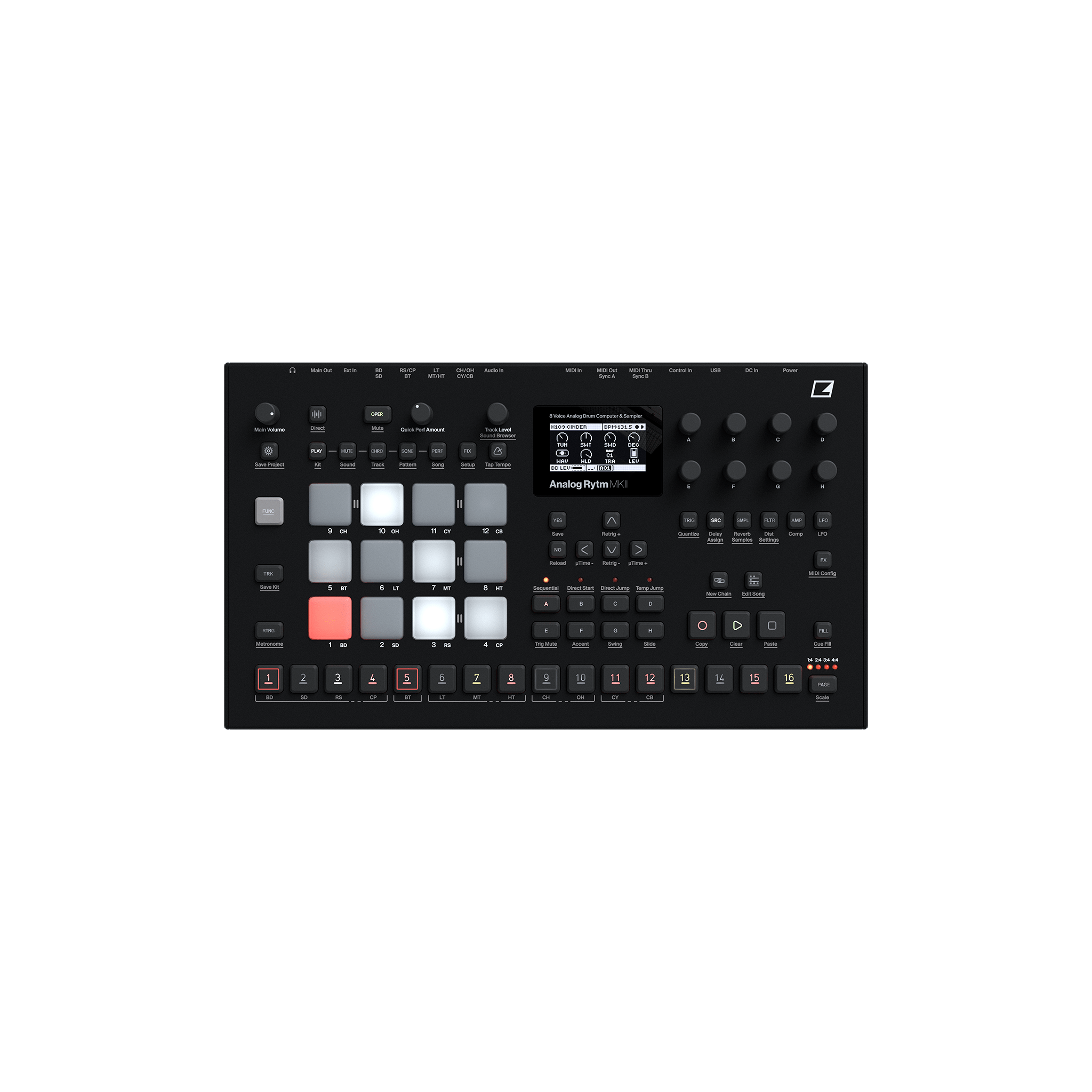 Elektron Analog Rytm MKII ＋ 専用カバー Elektron Analog Rytm MKII Hard Case | Analog Cases
